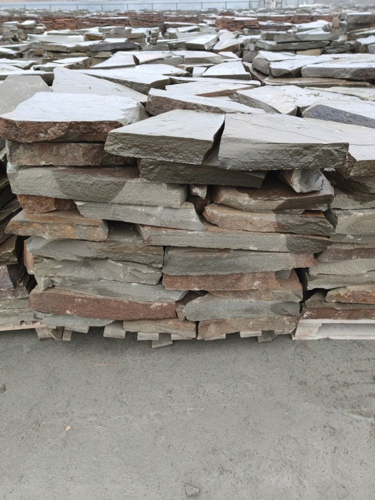 Плитняк песчаник серо-зелёный для мощения 60-65 мм купить в Смоленской области