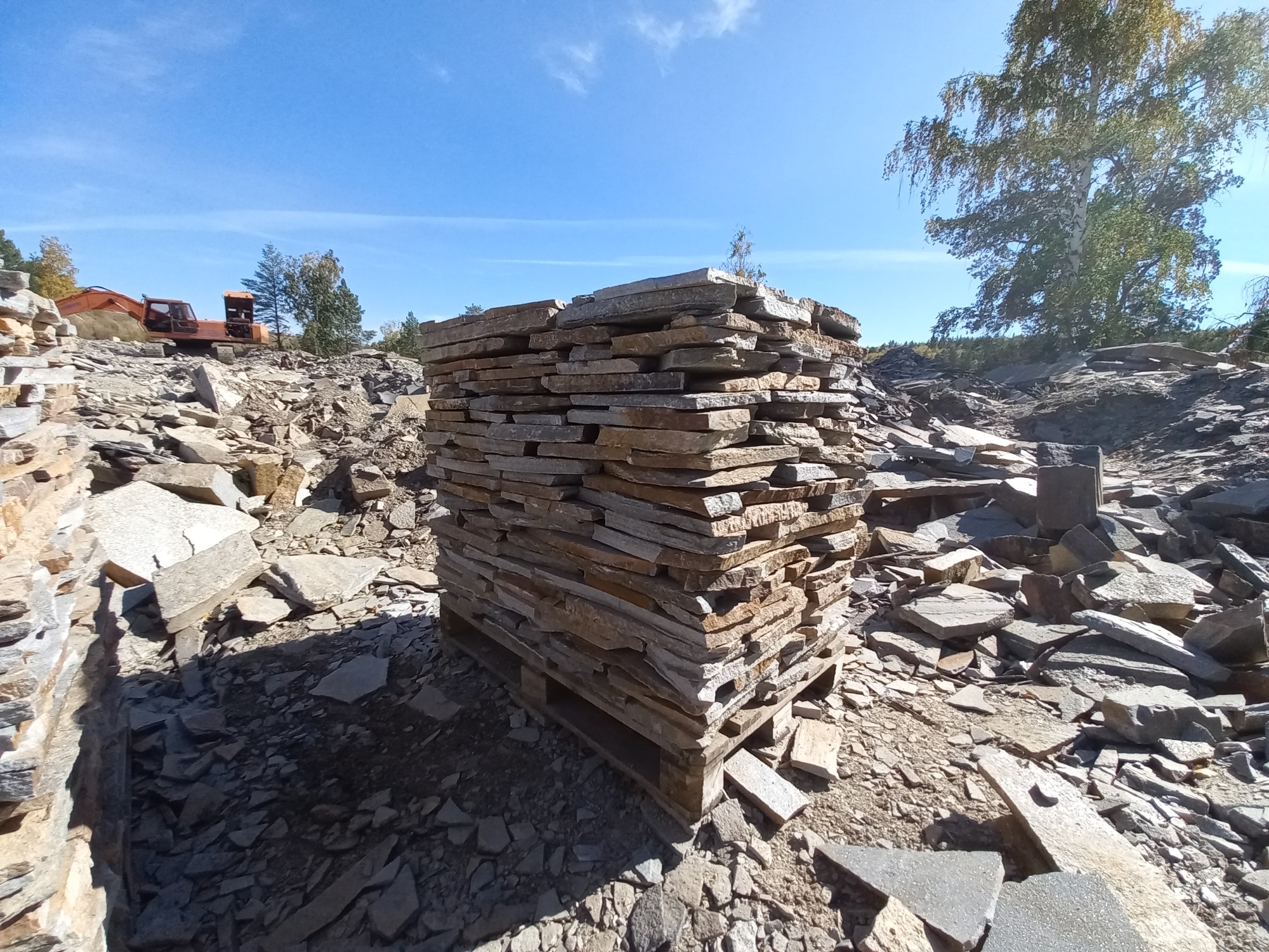 Плитняк златолит серебристый для мощения на бетон купить в Смоленской области