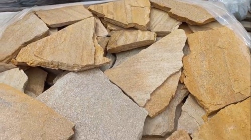 Плитняк златолит жёлтый для цоколя купить в Смоленской области