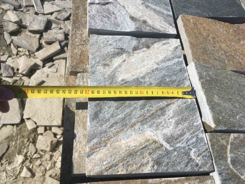 Плитка пилёная златолит Уральский для цоколя, отмостки купить в Смоленской области