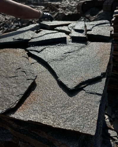 Плитняк златолит серебристый для фасада купить в Смоленской области